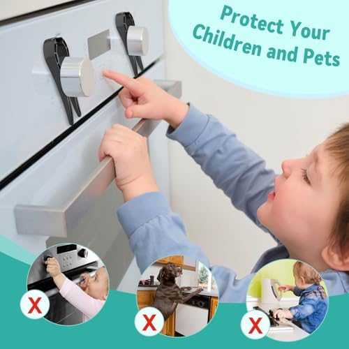Axfvd universal gas stove knob guard for pet safety