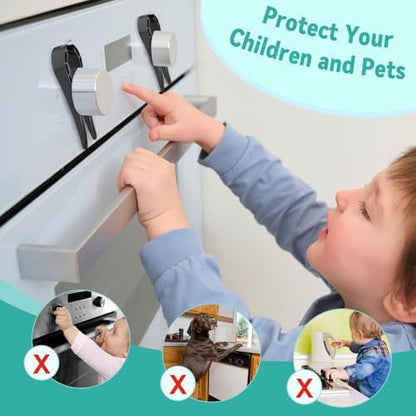 Axfvd universal gas stove knob guard for pet safety