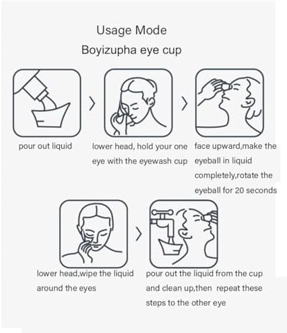 Leak-proof eye wash cup for removing dust and allergens safely