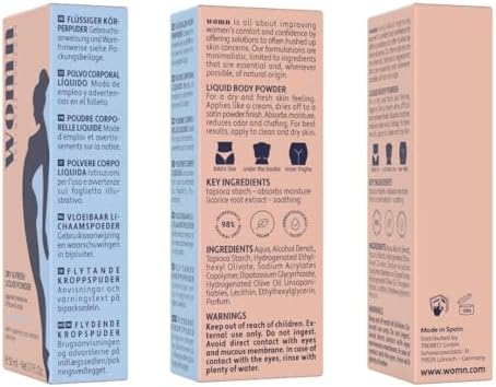 Talc-free liquid to powder cream for anti-chafe protection and moisture control