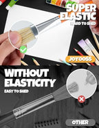 Ergonomic large handles of Joyooss toddler paint brushes designed for small hands.