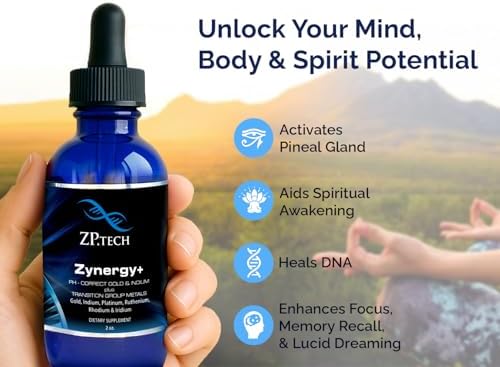 ZP.TECH Zynergy Plus monoatomic gold liquid ingredients view