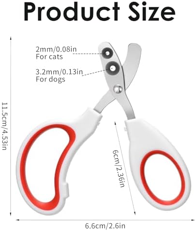 Side view of the compact precision engineered stainless steel pet trimmer tool.