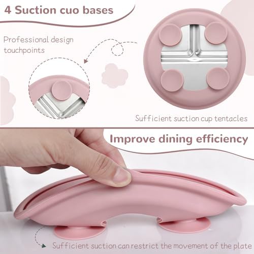 Spmktqk stainless steel plate with removable silicone sleeve detached
