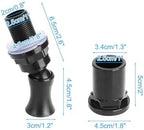 MiOYOOW premium PVC aquarium nozzle displaying the double rubber leakproof gaskets