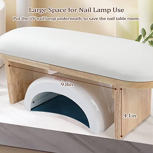 Angnya ergonomic nail art hand rest on a desk setup