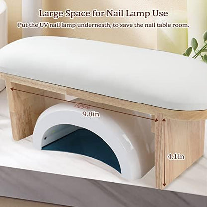 Angnya ergonomic nail art hand rest on a desk setup