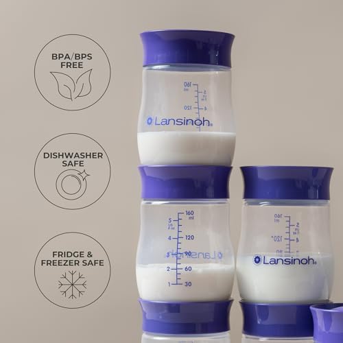 Close up of BPA and BPS free label on Lansinoh packaging