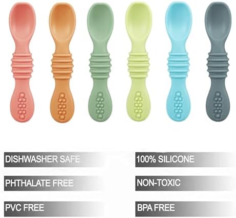 Infant self feeding utensils for baby led weaning first stage