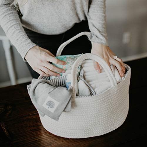 Parker Baby Co. portable diaper caddy with sturdy side handles