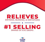 Imported Clear Eyes Redness Relief packaging highlighting 12 hours of soothing comfort.