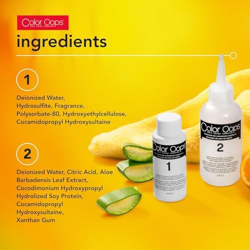 Color Oops authentic USA imported hair care product packaging for Indian consumers
