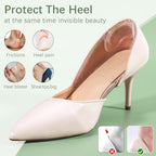 Self adhesive heel protectors for loose shoes blister prevention liners