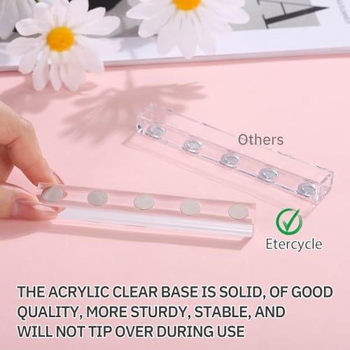 Close up of magnetic acrylic nail base