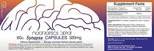 Nootropics Depot Bacopa Monnieri 60 capsules supplement facts and ingredient label