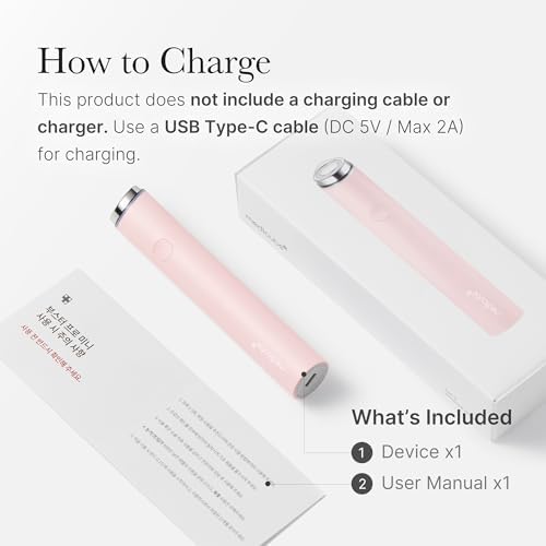 USB Type-C rechargeable mini beauty wand made in Korea