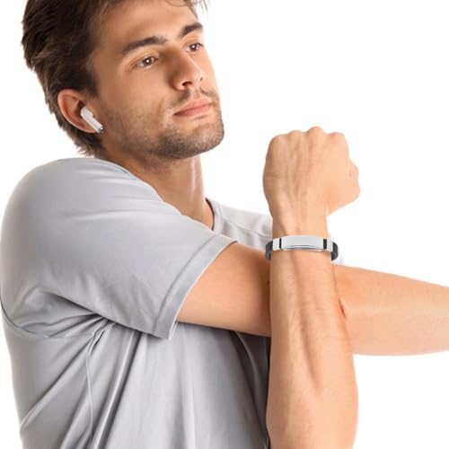 Alasum silicone anti static wristband black
