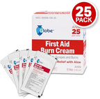 Globe burn relief cream active ingredients Lidocaine and Benzalkonium Chloride label