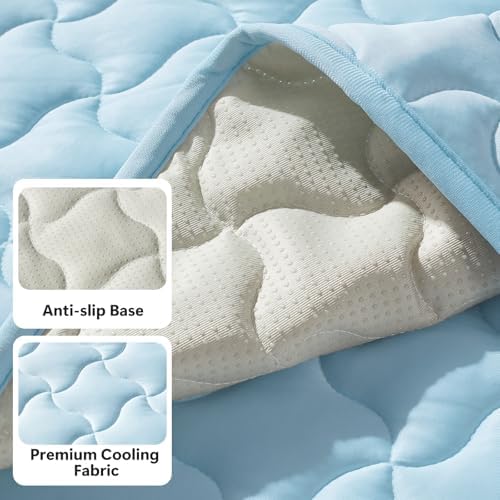 GASUR cooling mat folded compactly for travel and outdoor pet use.