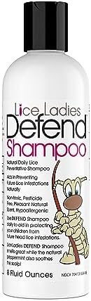 Two pack of eight ounce Lice Ladies lice prevention bottles for daily hair care.