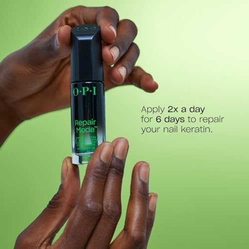 OPI bond building serum applied on natural nails
