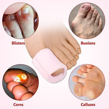 Overlapping foam sleeve design for enhanced foot padding and comfort.