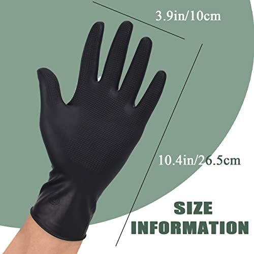 Close up view of the thick tear resistant texture on VOVCIG salon coloring gloves