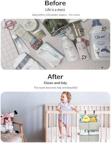 Kikjok diaper holder showing storage capacity for wipes and diapers