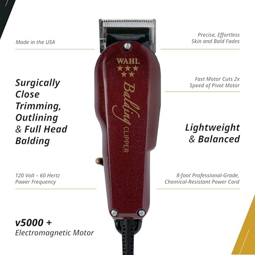 Wahl 8110 professional hair clipper V5000 electromagnetic motor side profile