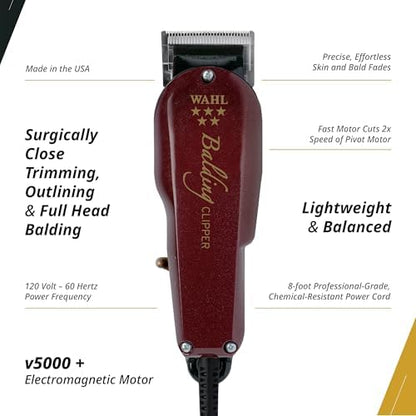 Wahl 8110 professional hair clipper V5000 electromagnetic motor side profile