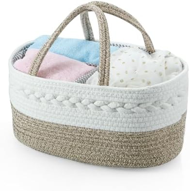 Three compartment design of PandaEar diaper caddy