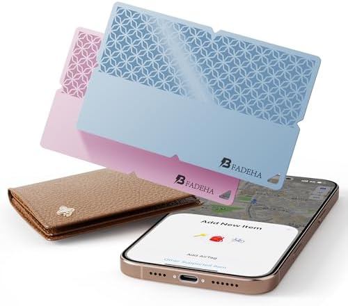 Bfadeha smart card tracker showing ultra-thin profile in a wallet