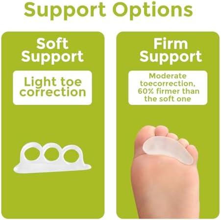 Three loop gel toe separators for hammer toe alignment and pain relief
