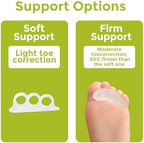 Three loop gel toe separators for hammer toe alignment and pain relief