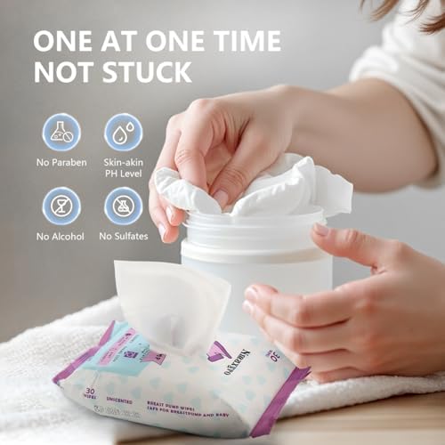 Resealable manual pacifier wipes for on the go breastfeeding hygiene
