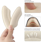 Self-adhesive shoe heel stickers for blister prevention and comfort.