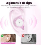 OSOF reusable earplugs kit displaying four pairs of interchangeable silicone eartips neatly organized