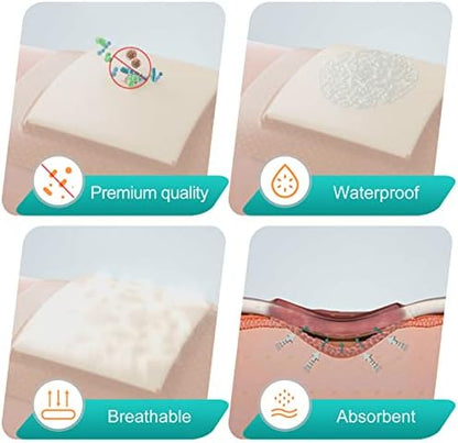 Dimora sterile self adherent wound care patch close up view of silicone adhesive