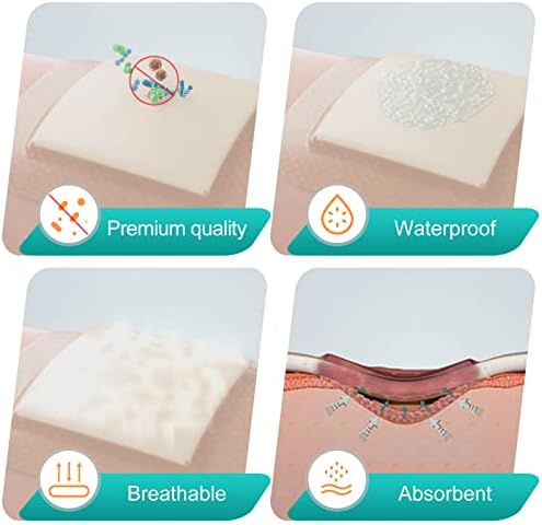 Dimora 6x6 inch adhesive foam bandage back view detailing the gentle medical silicone layer