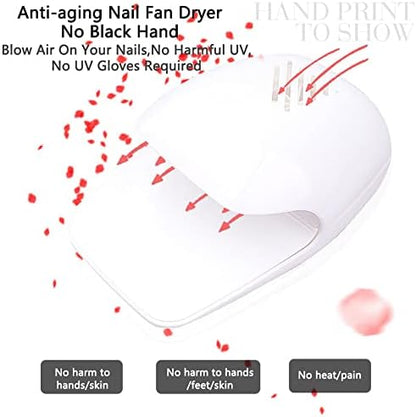 Bovmics nail fan dryer packaging and product display