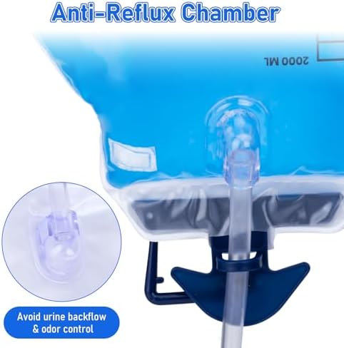 Close up of Dokibi anti-reflux valve and drainage chamber