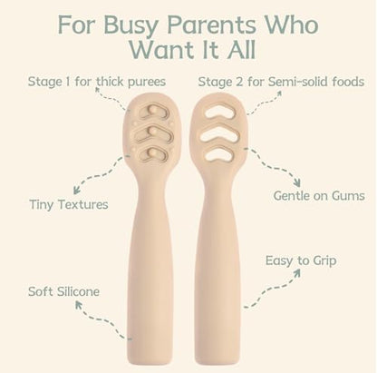 Six piece pack of premium imported baby feeding supplies arranged neatly in a row