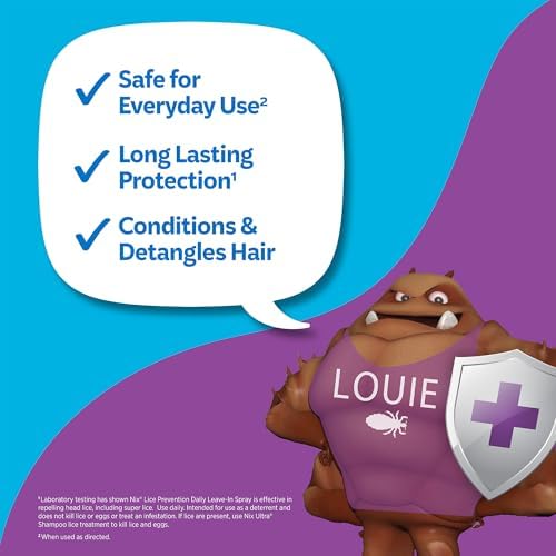 Nix lice repellent spray for kids with essential oils for superlice protection