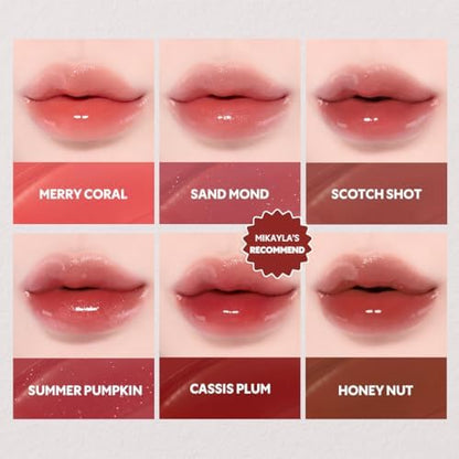 TIRTIR [*Mini Size Waterism Tinted Lip Gloss #07 Cassis Plum, 0.06 Fl Oz â€“ Kiss Ready Lipgloss, 12H Long Lasting Non Sticky Natural Tinted Glow Korean Multiuse Cheek and Lip Tint for Women gift - Image 6