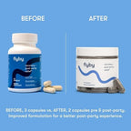 Flyby recovery capsules bottle lifestyle layout for social wellness