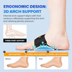 Side view of NEVVIS compression sleeve on a foot demonstrating low profile fit.