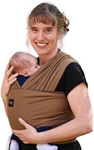 Simply Essential Solutions baby sling wrap being used as a private nursing cover up while breastfeeding