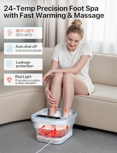 Alljoy foot spa tub folded for storage