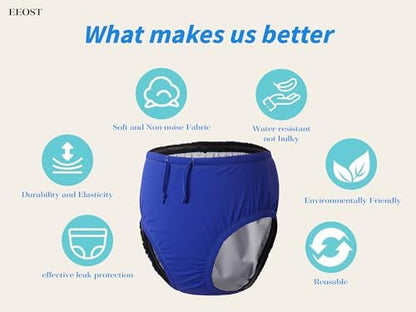 Close up of triple layer fabric texture of EEOST swim diaper