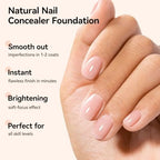 Nailshion air dry nail foundation bottle resting on a clean minimalist background.